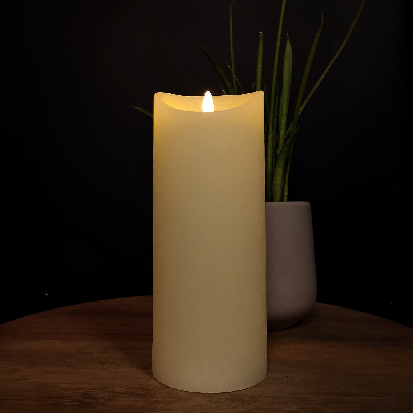 23x9cm Christmas Warm White Flickerbright Candle with Timer