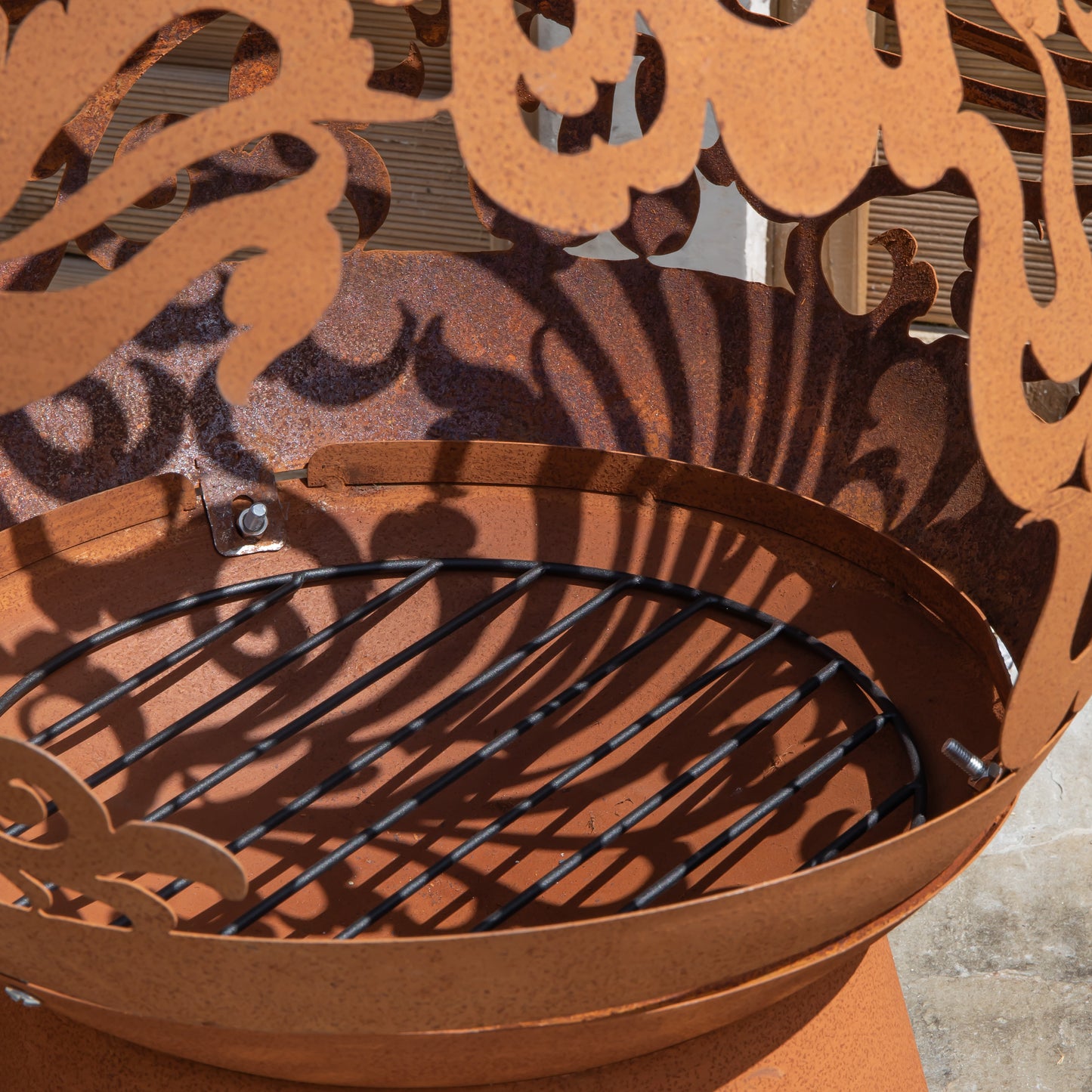 57cm Steel Helios Fireglobe Outdoor Garden Fire Pit