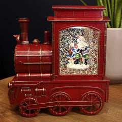 17cm Battery Operated Light up SnowSwirl All Aboard! Christmas Decoration with LEDs