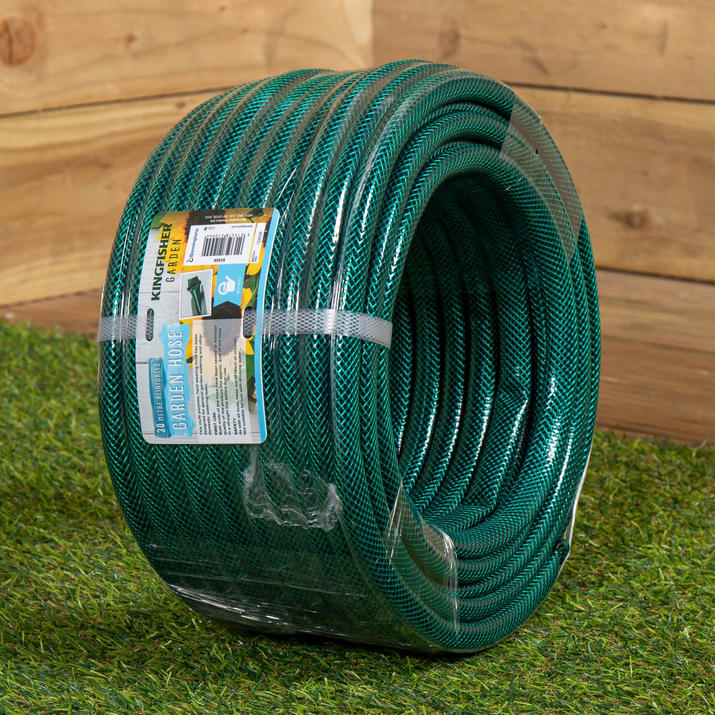 30m Reinforced Garden Hose Pipe / Hosepipe in  Green