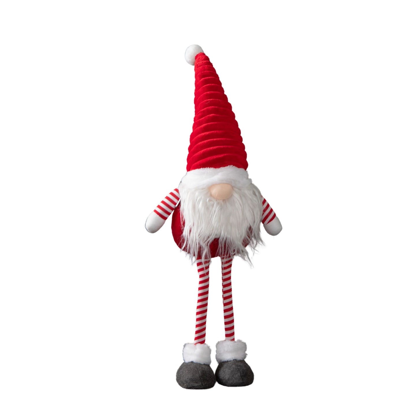 67cm Standing Plush Christmas Gonk with Grooved Hat in Red
