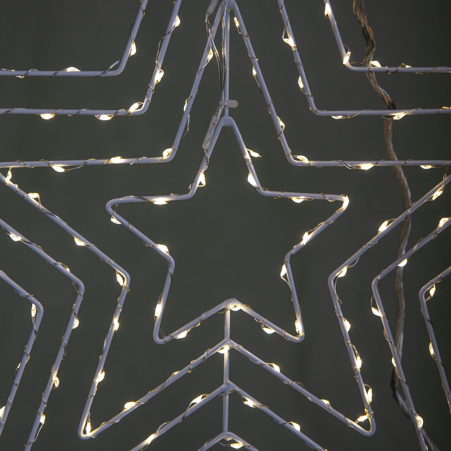 50 x 50cm Light up 4 Layered Christmas Star with 165 Warm White LEDs