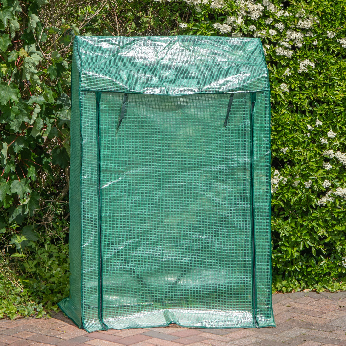 1.5m x 1m Outdoor Greenhouse for Plants with Steel Frame and Protective PE Cover
