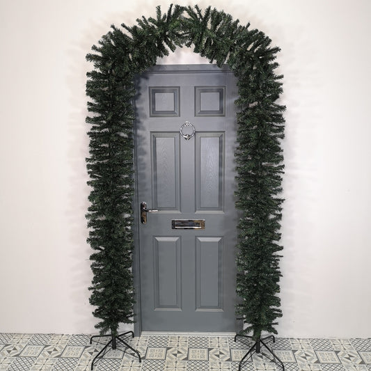 Factory Seconds: 2.4m (8ft) Tall Single Door Indoor Christmas Tree Arch in Green
