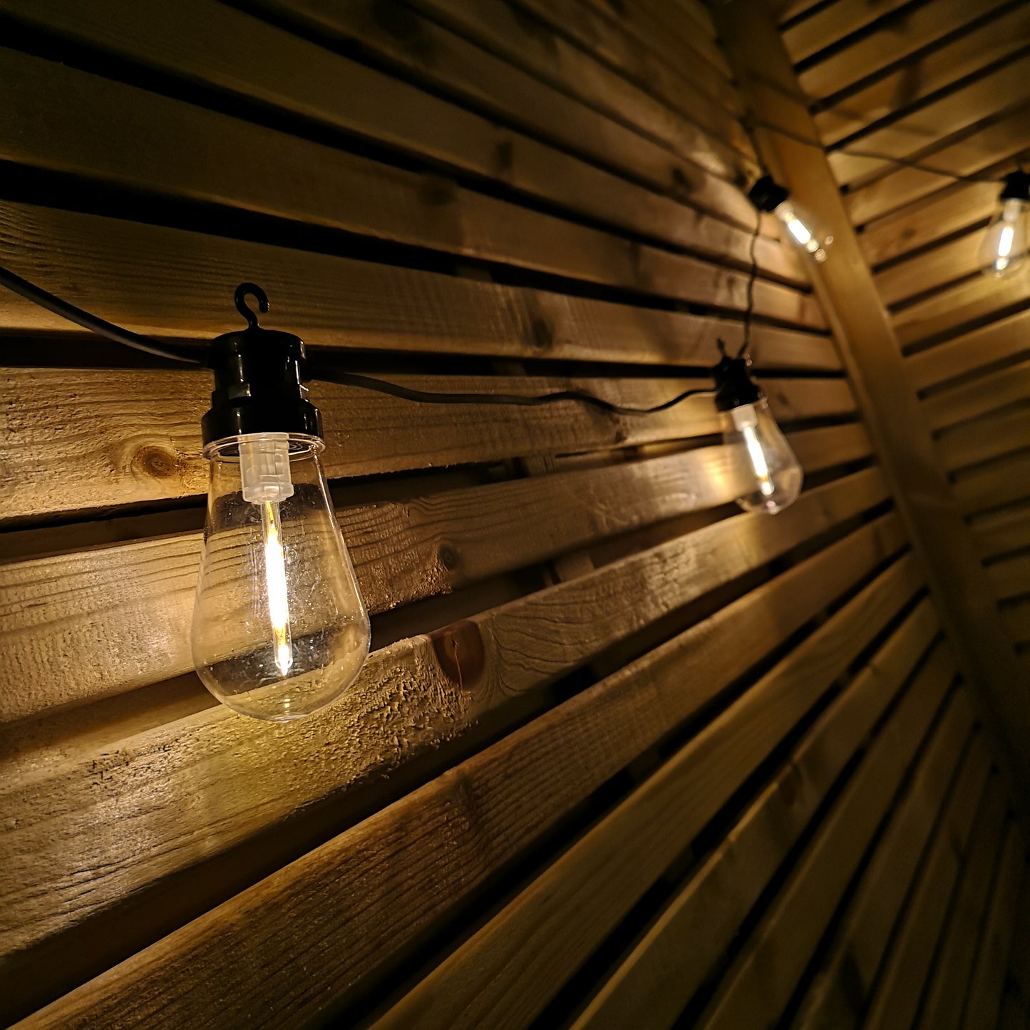 4.5m 10 Warm White LED Connectable Festoon Lights Christmas Decorations