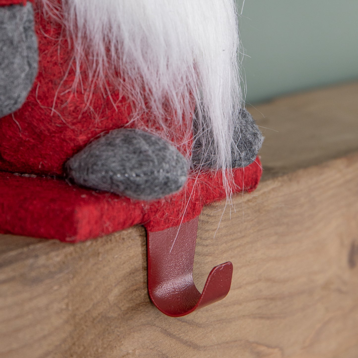 30cm Plush Gnome Gonk Christmas Stocking Holder Decoration with Red Body