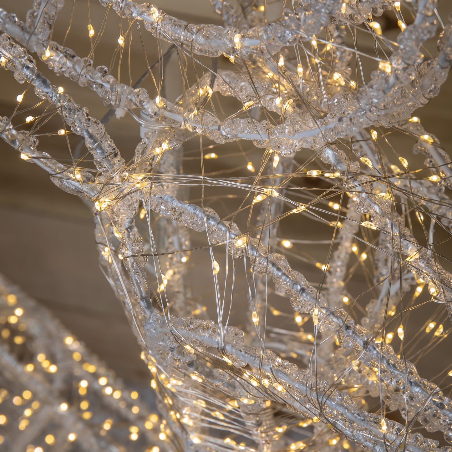 1.03m Light up Acrylic Christmas Reindeer Decoration with 1040 Warm White LEDs