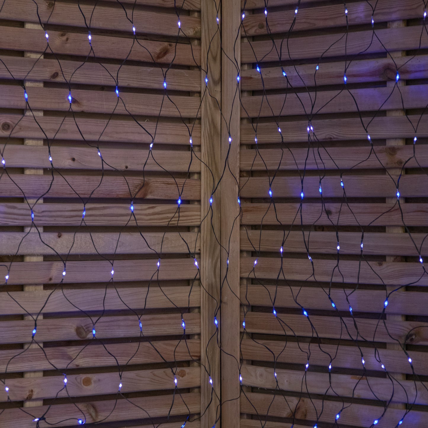 3.5m x 1.2m Christmas Window Net Lights with Multi-Action Blue & White LEDs