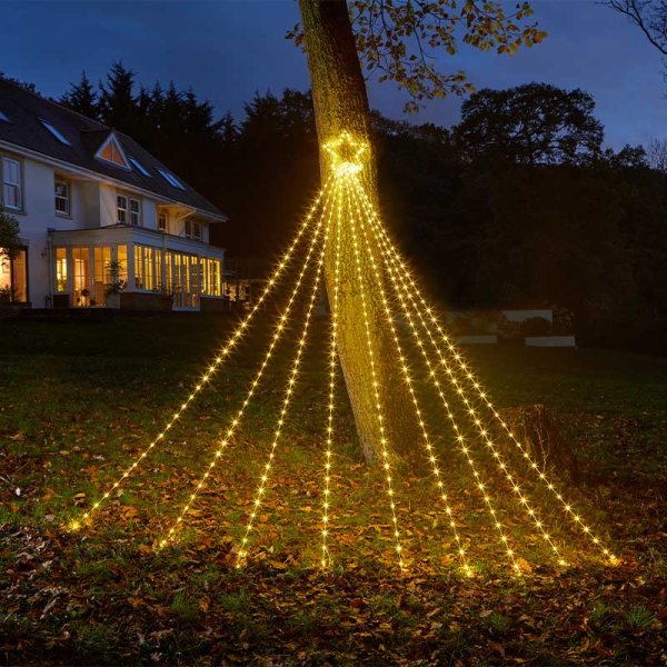 Factory Seconds: 3m Shooting Christmas Star Light LED Decoration in Warm White
