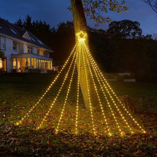 Factory Seconds: 3m Shooting Christmas Star Light LED Decoration in Warm White