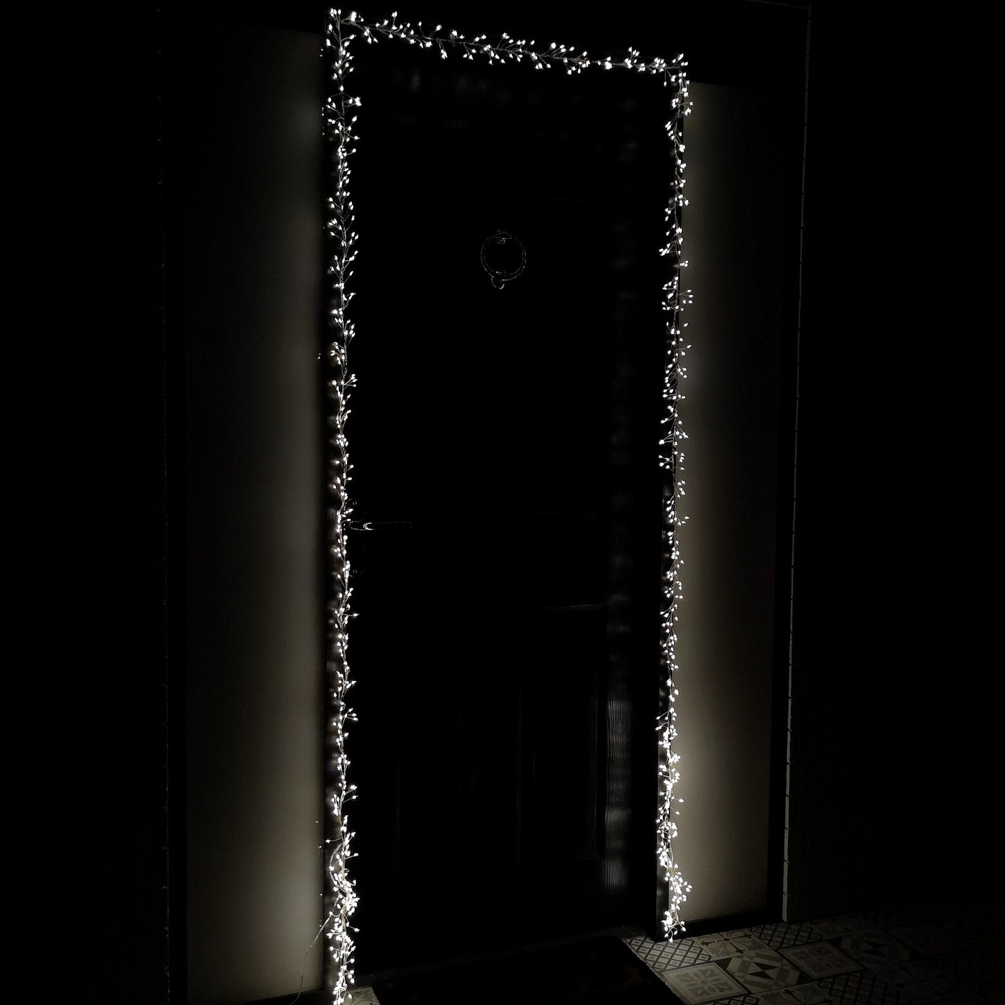 5.5m 880 LED Indoor Outdoor Christmas Door Lights in Warm White