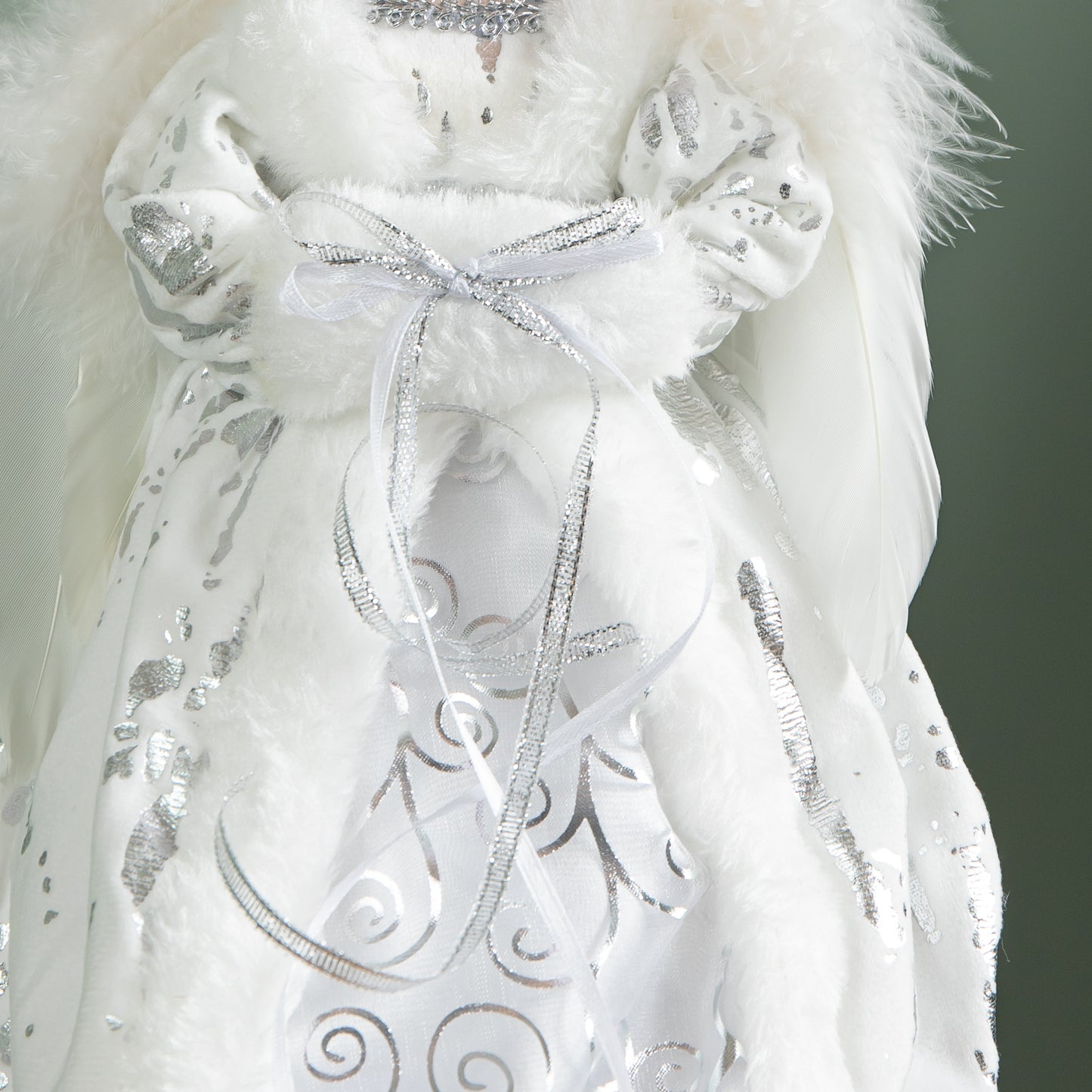 30cm Battery Powered Light up Christmas Angel Tree Topper with LEDs