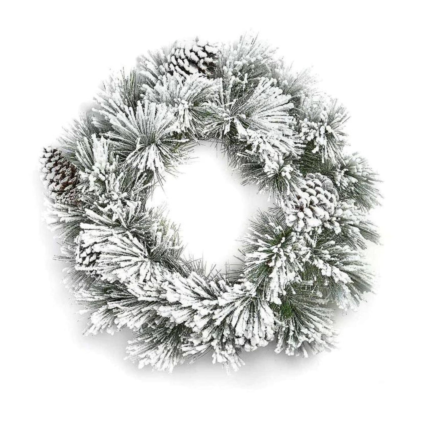 50cm Premier Christmas Snow Flocked Door Wreath