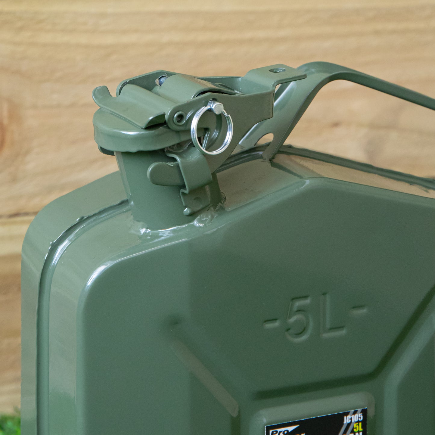 5 Litre Metal Jerry Can for Fuel with Leak Proof Bayonet Closure