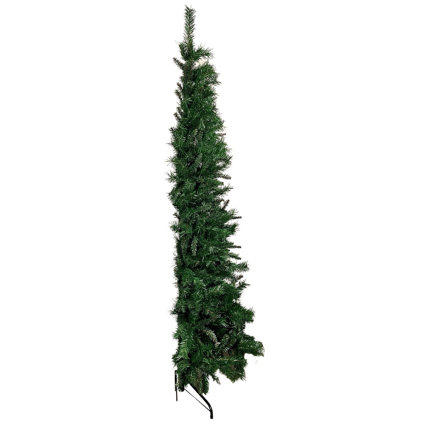 Factory Seconds: 6.5ft (2m) Dual Purpose Corner and Half Wall Artificial Plain Green Christmas Tree