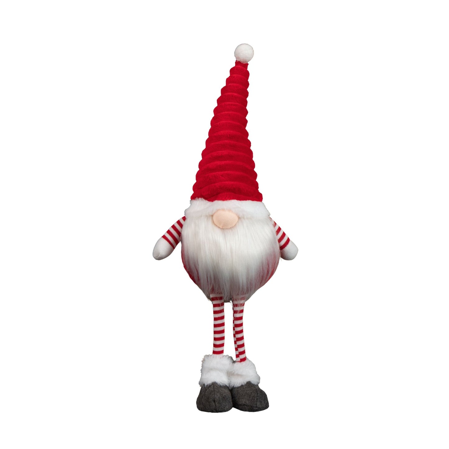 53cm Standing Plush Christmas Gonk with Grooved Hat in Red