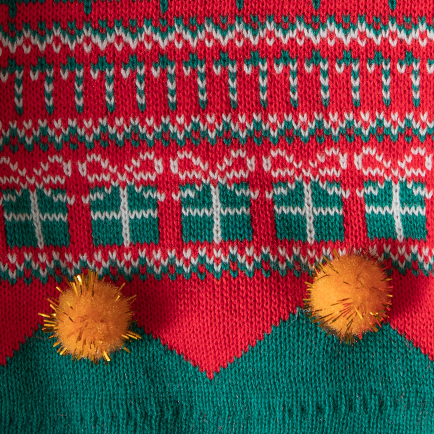 Luxury Red and Green Cotton Christmas Beanie Elf Hat