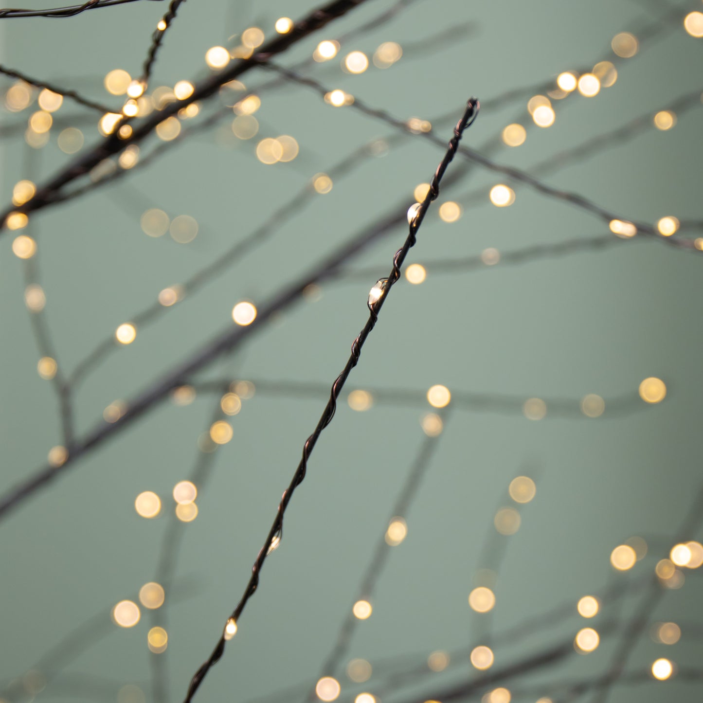 Factory Seconds: 6ft (1.8m) Tall Light up Black Micro Dot Christmas Tree with 1100 Warm White LEDs and Remote Control