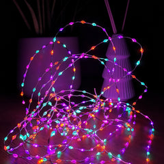 6.4m Compact MicroBrights Christmas Lights with 400 LEDs in Rainbow