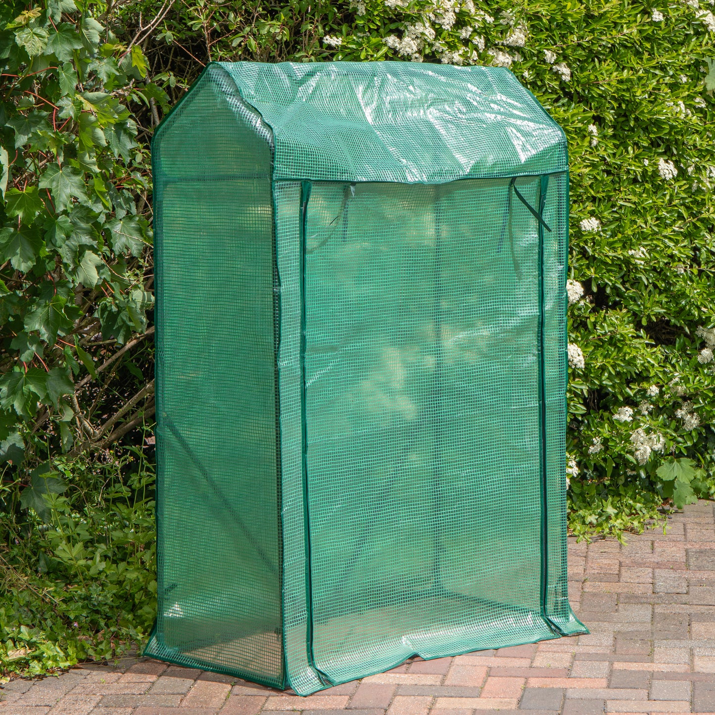 1.5m x 1m Outdoor Greenhouse for Plants with Steel Frame and Protective PE Cover