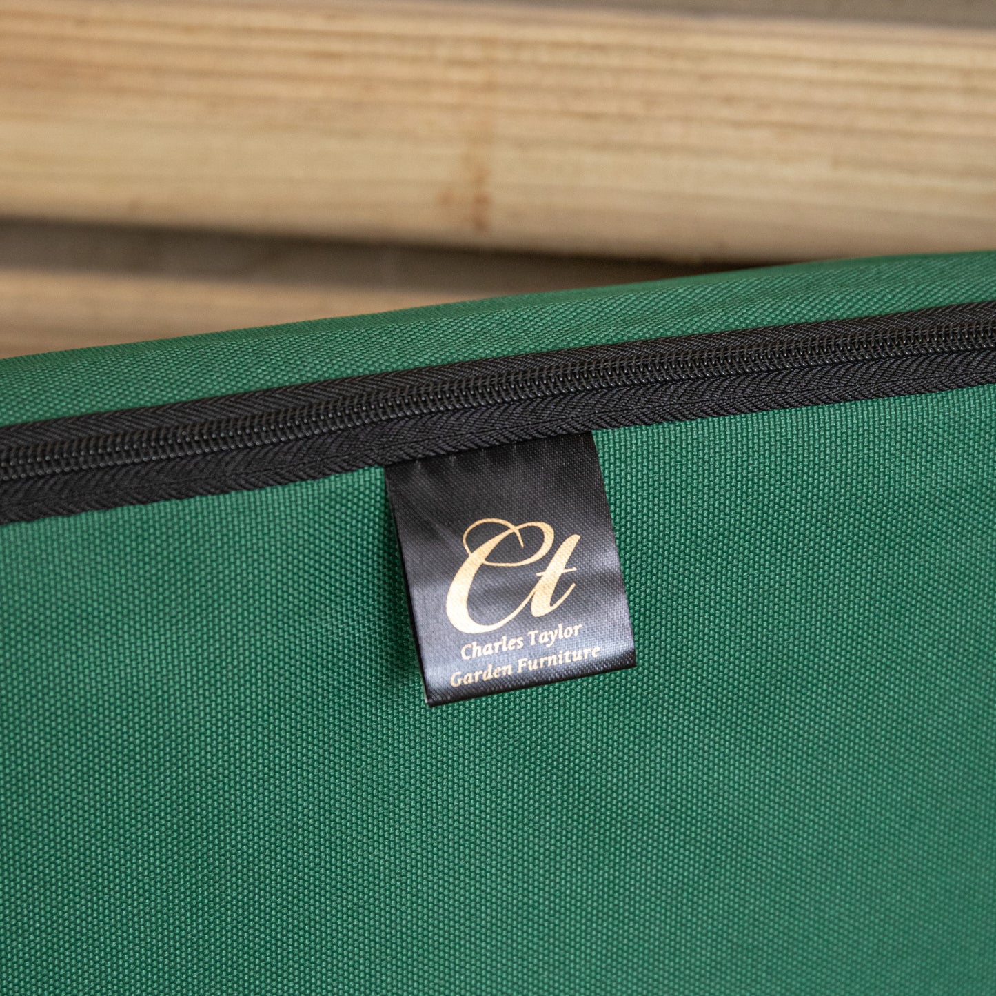 52 x 41cm Cushion Base for Single Wooden Garden Chair in Green