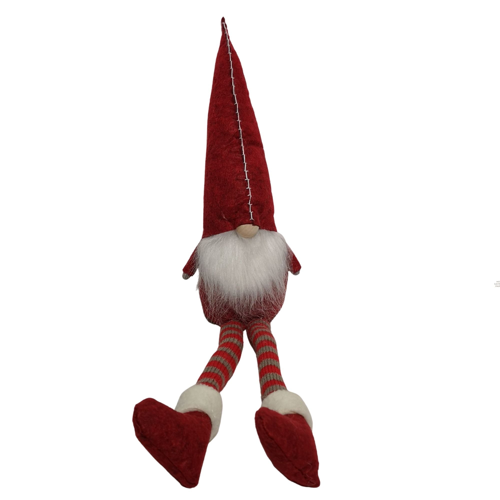 58cm Sitting Plush Christmas Santa Gonk with Dangly Legs in Red