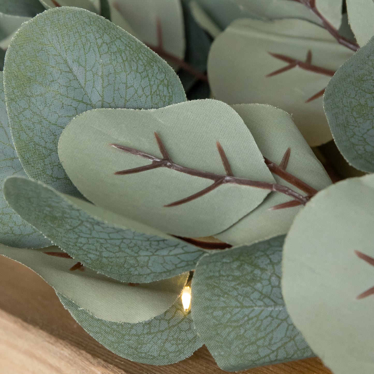 1.8m Eucalyptus Christmas Garland with 130 Warm White LEDs