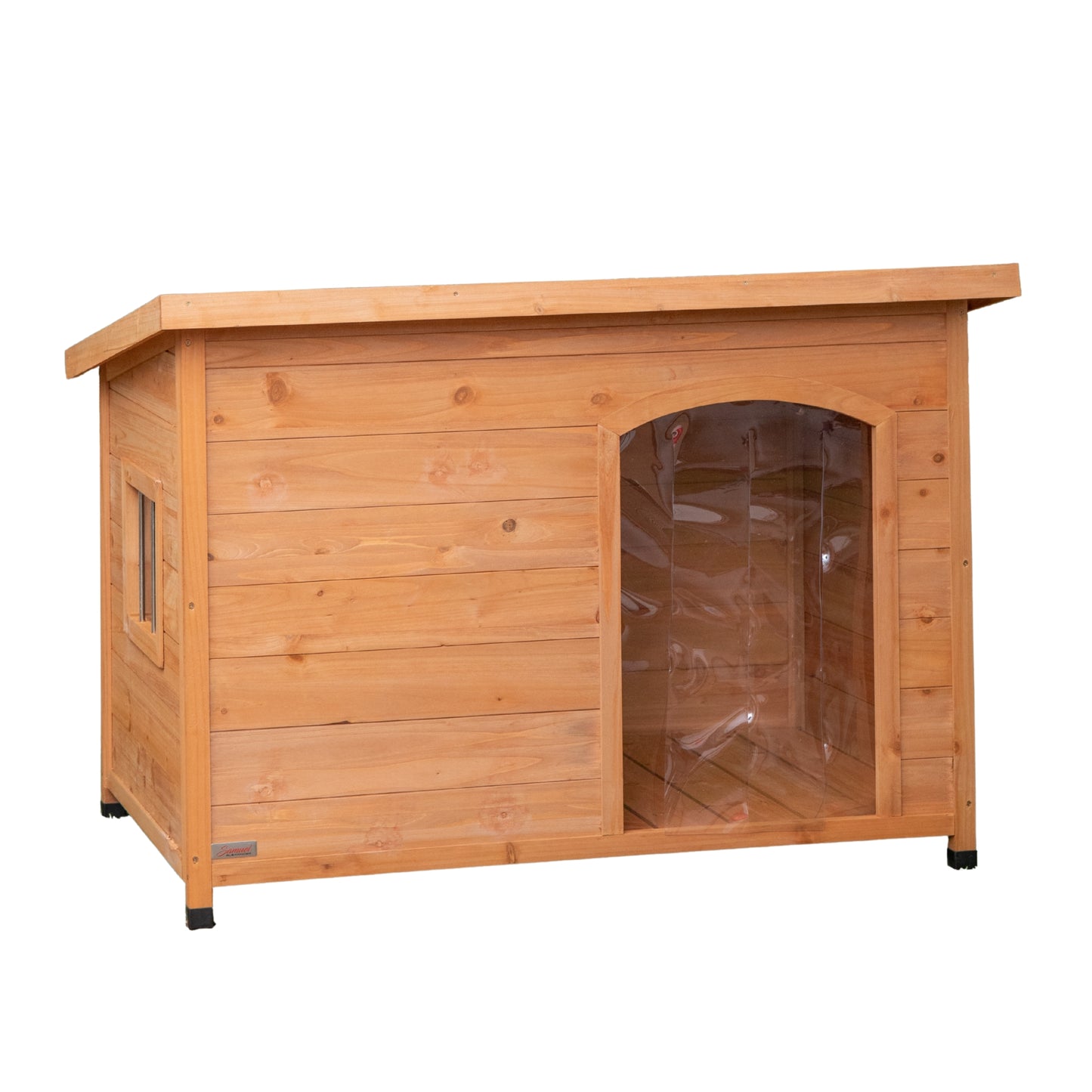 82cm x 1.16m Large Outdoor Garden Wooden Dog House Kennel with Window