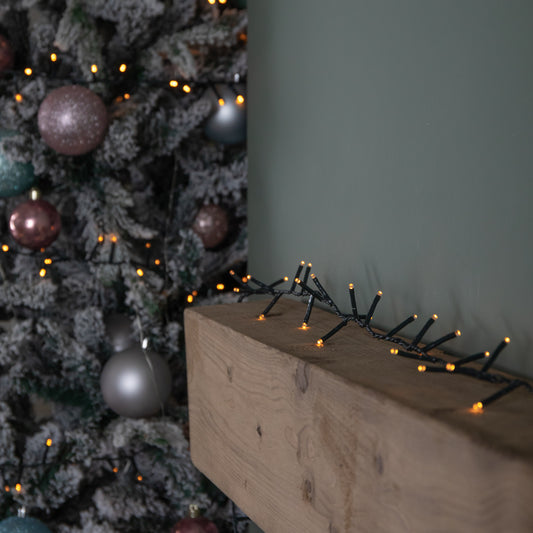 125m Treebrights Christmas Lights with 5000 LEDs in Vintage Gold with Timer