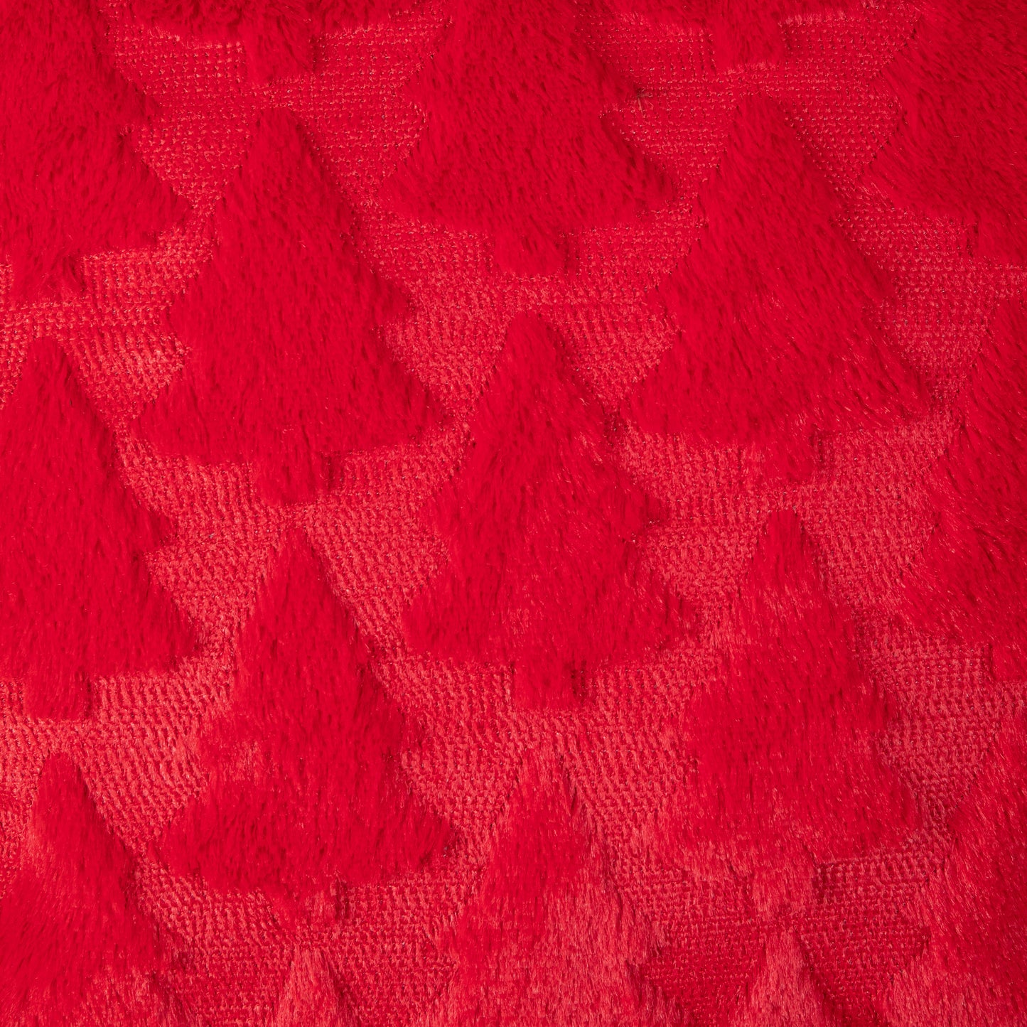 45 x 45cm Soft Fabric Christmas Tree Chair Cushion in Red