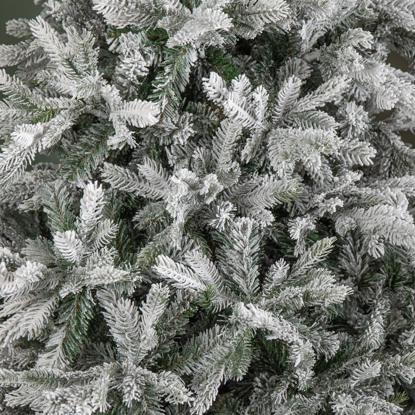 8ft (2.4m) Snowy Grandis Fir Artificial Christmas Tree with 2935 Tips & Metal Stand 