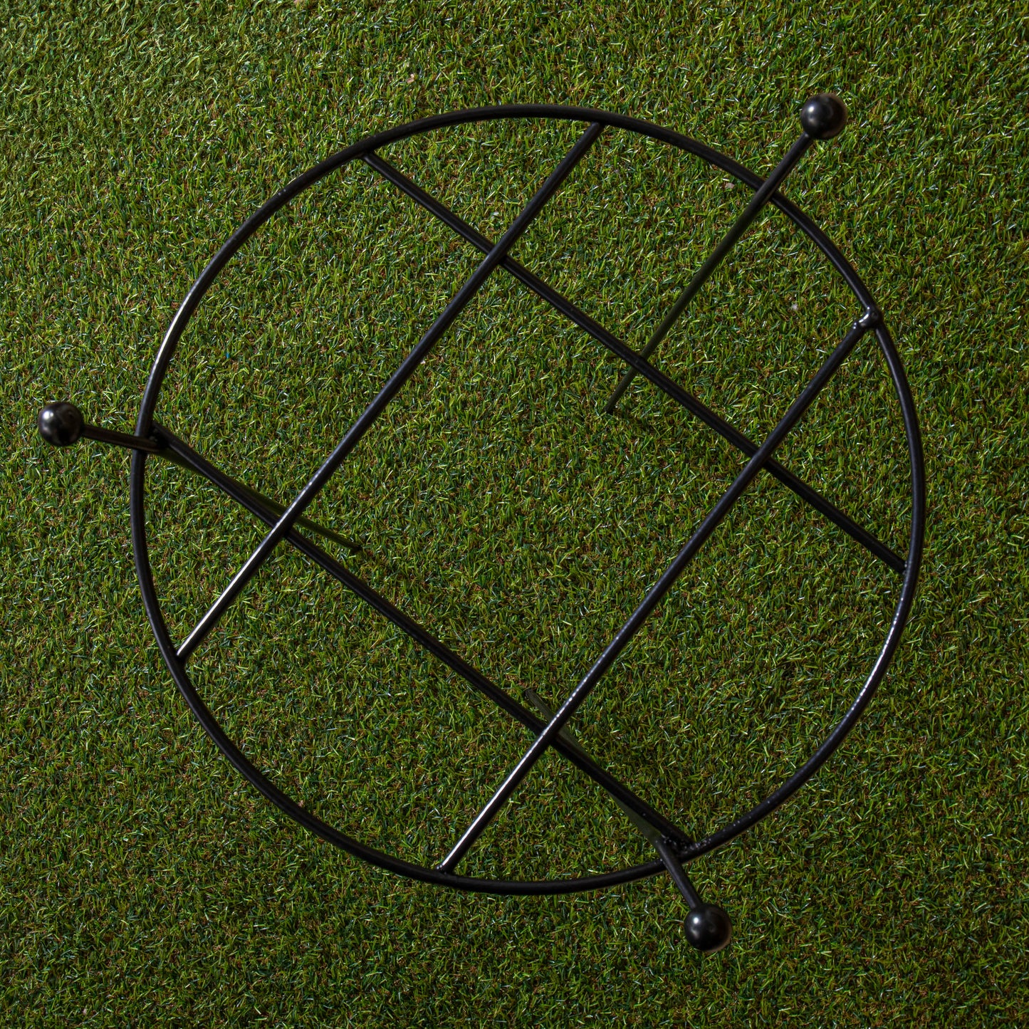 Pack of 2 Tom Chambers Cottage Heavy Duty Black Metal Steel Herbaceous Garden Plant Support Grow Through Small 60cm x 35cm