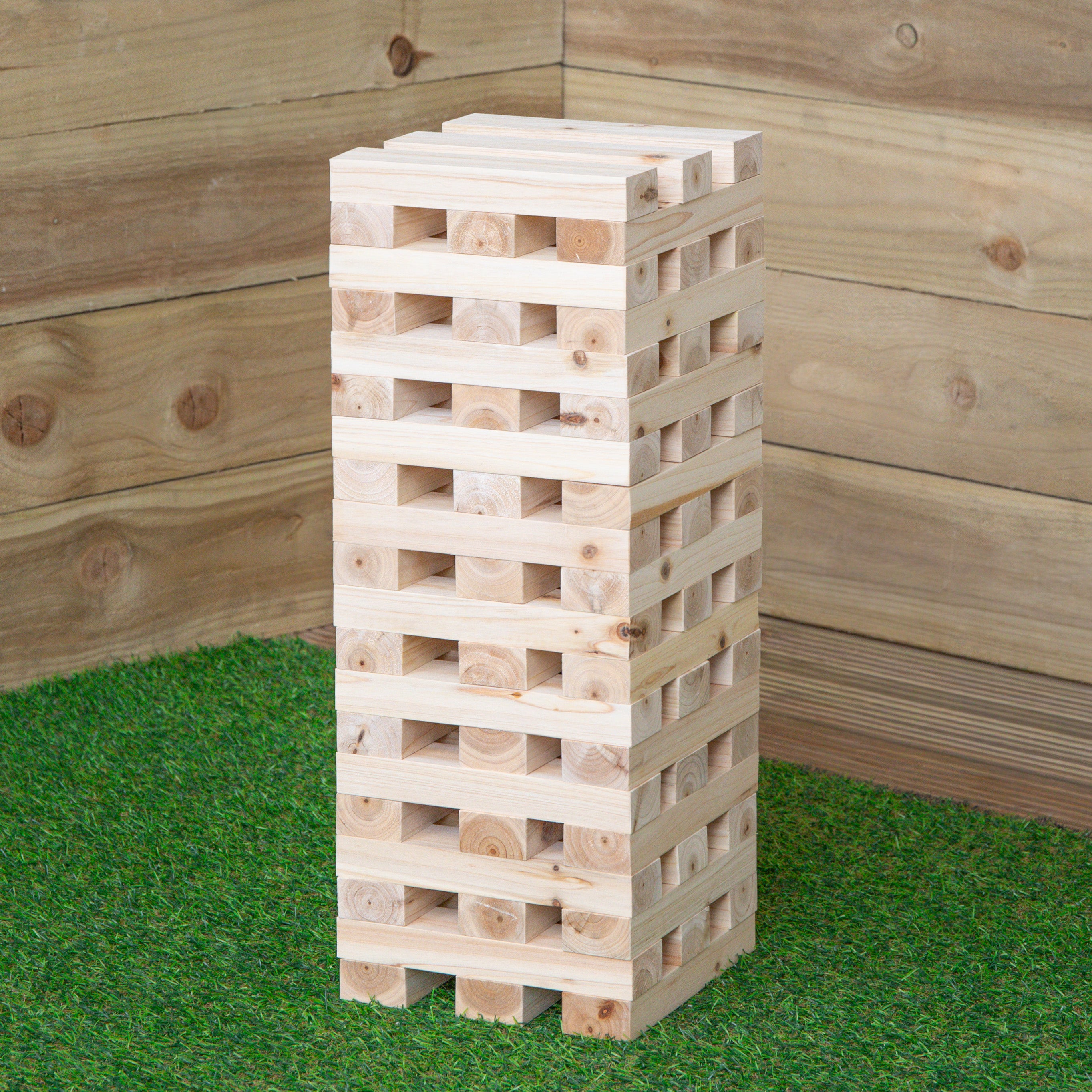 Giant Wooden Jenga Style Tumbling Tower Garden Party Game