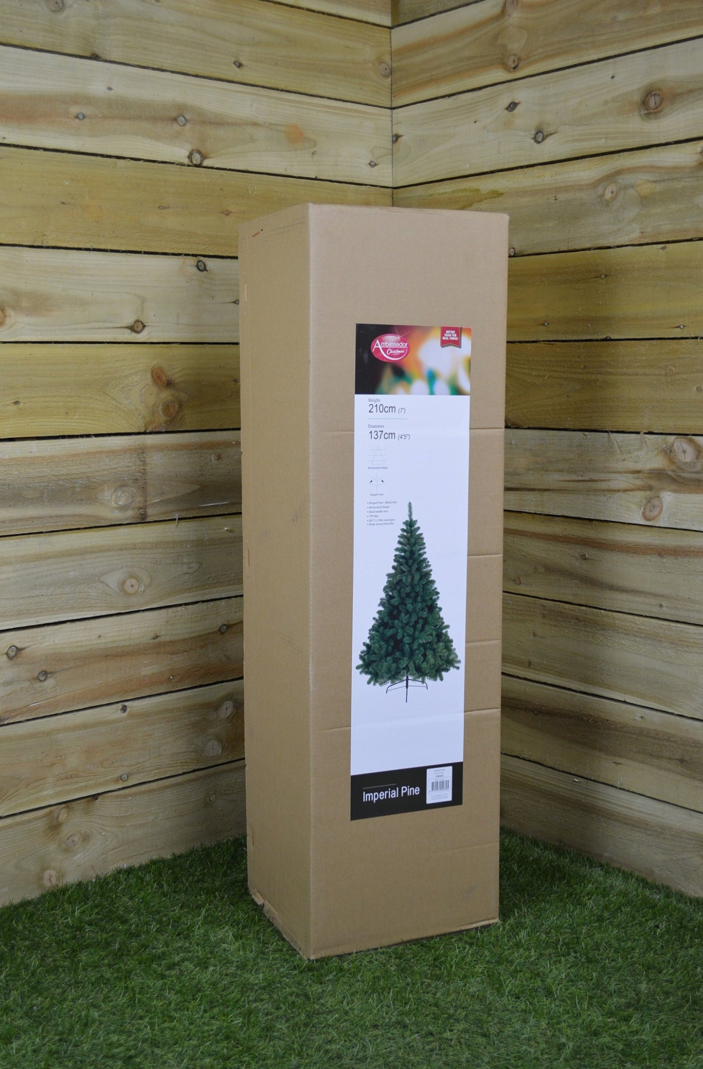 Factory Seconds: 7ft (210cm) Imperial Pine Christmas Tree in Green with 770 tips 137cm Diameter