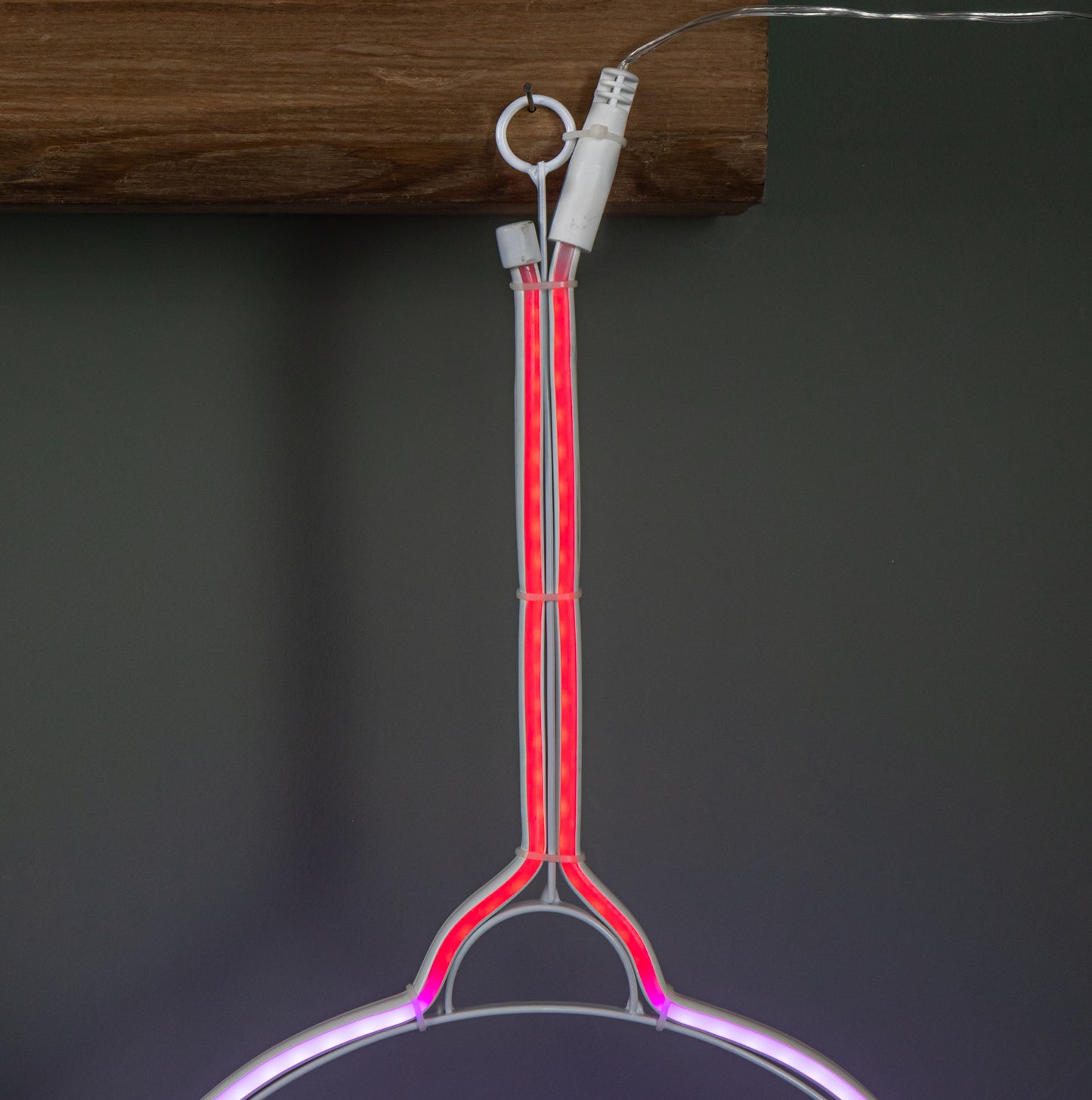 51cm x 30cm Light up Neon Flex Christmas Bauble with Multi-Coloured LEDs