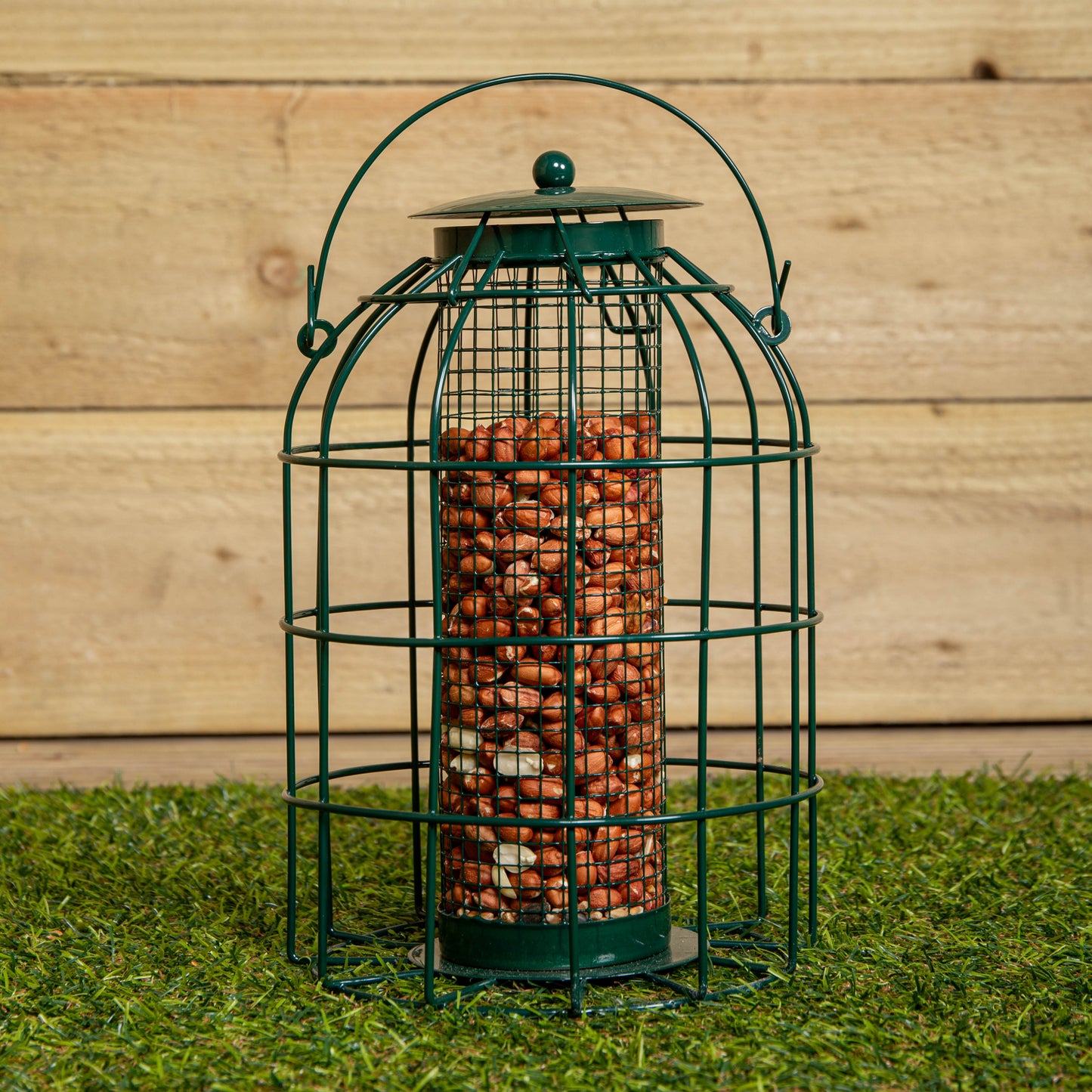 Pack of 3 Natures Market Wild Bird Hanging Nut Seed & Fat Ball Feeder with Squirrel Guard