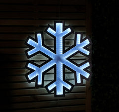 60cm LED Infinity Light Hanging Snowflake