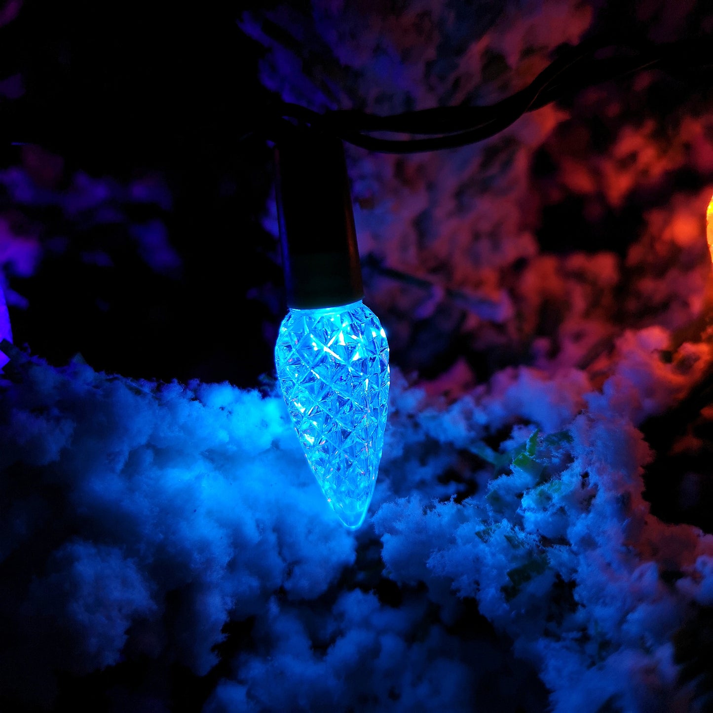 7.5m 150 LED Multi-action Pine Cone Christmas Lights in Rainbow