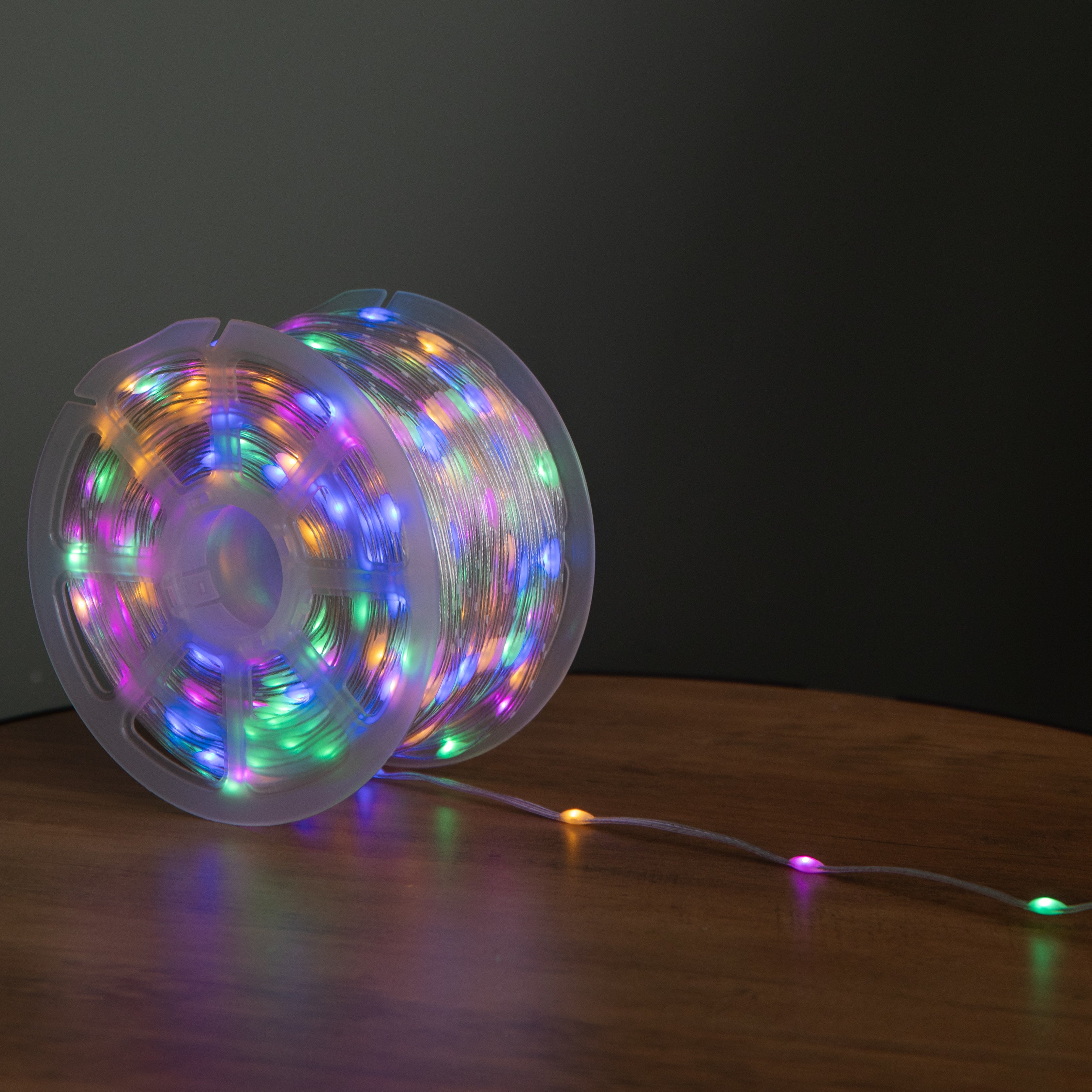 75m Light up Christmas Two Tone String Lights with 1000 Warm White & Multi-Coloured LEDs