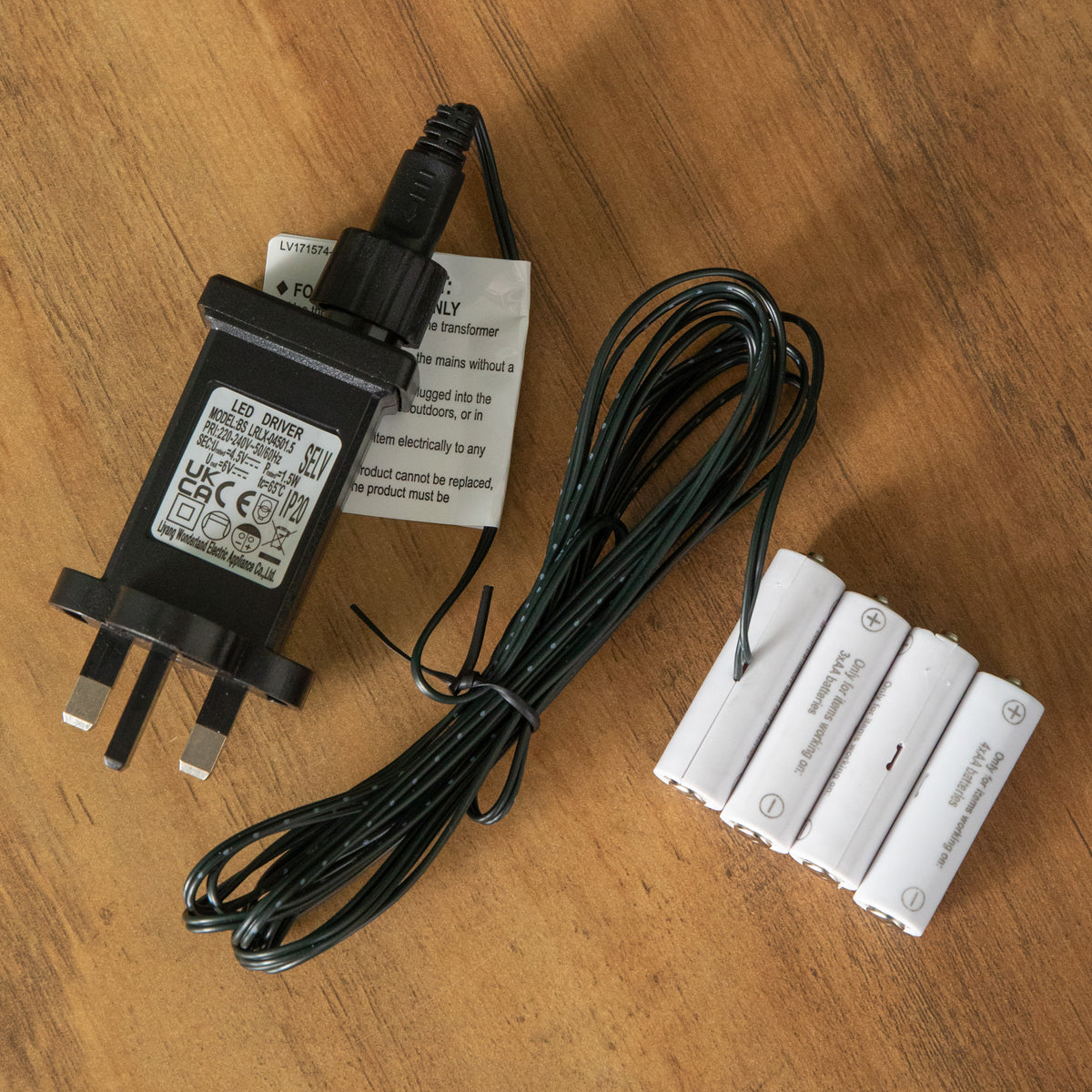 4 x 6V AA Money Saving Battery Replacement Plug In Adapter