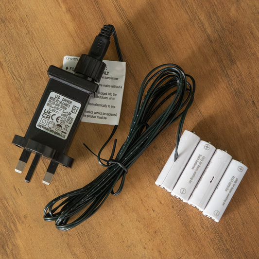 4 x 6V AA Money Saving Battery Replacement Plug In Adapter