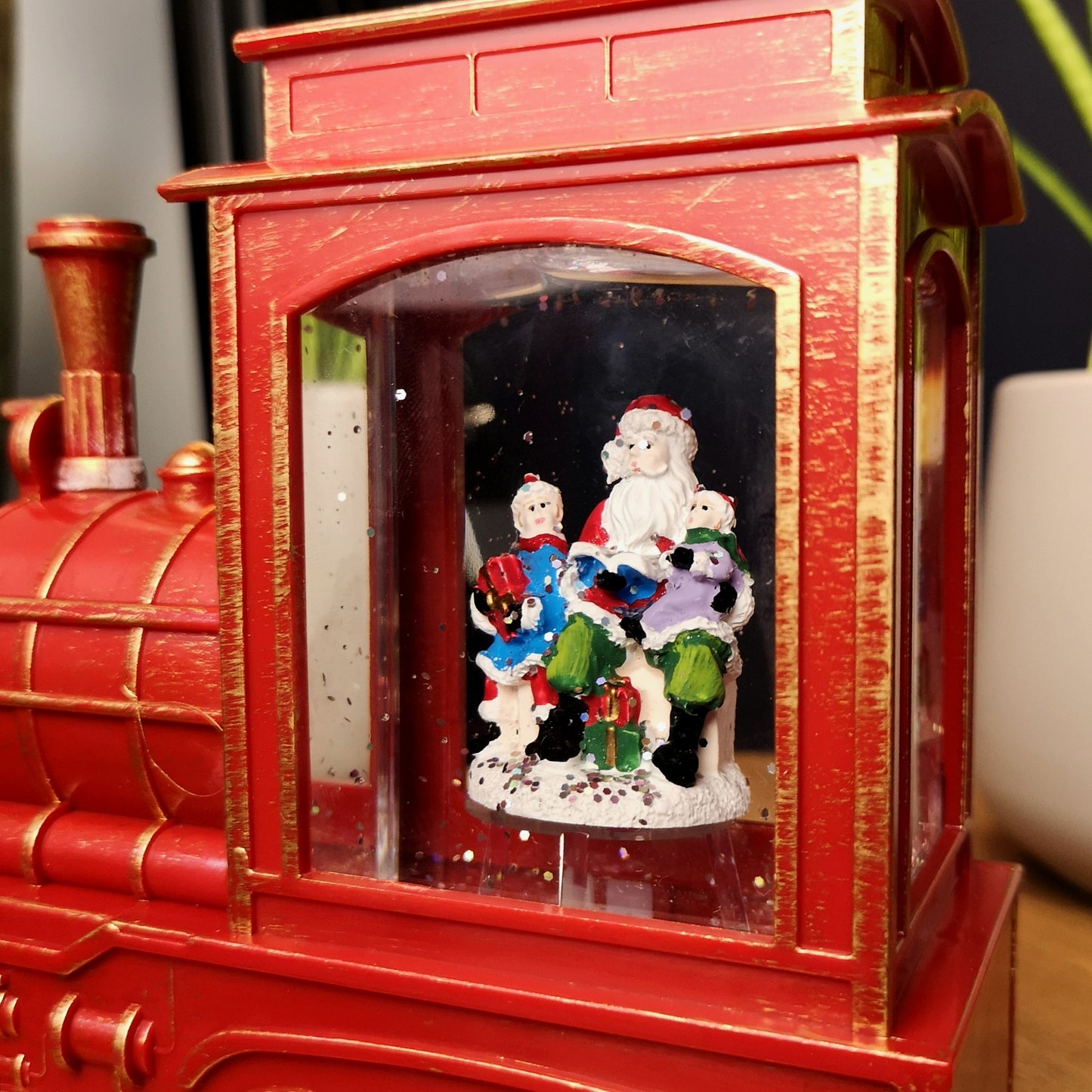 17cm Battery Operated Light up SnowSwirl All Aboard! Christmas Decoration with LEDs