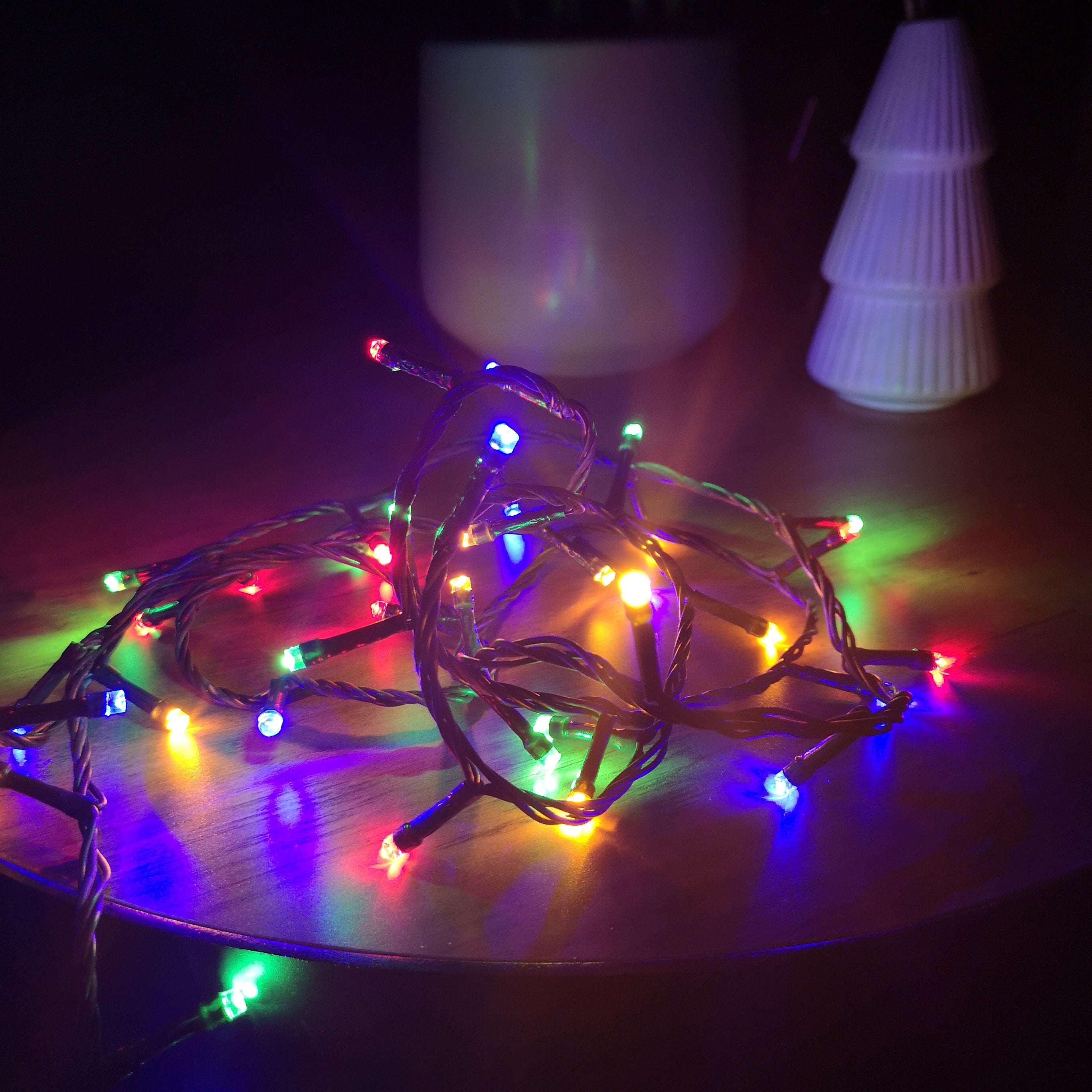 12m White or Multi Colour Colour Changing Connectable String LED Lights Christmas Decorations