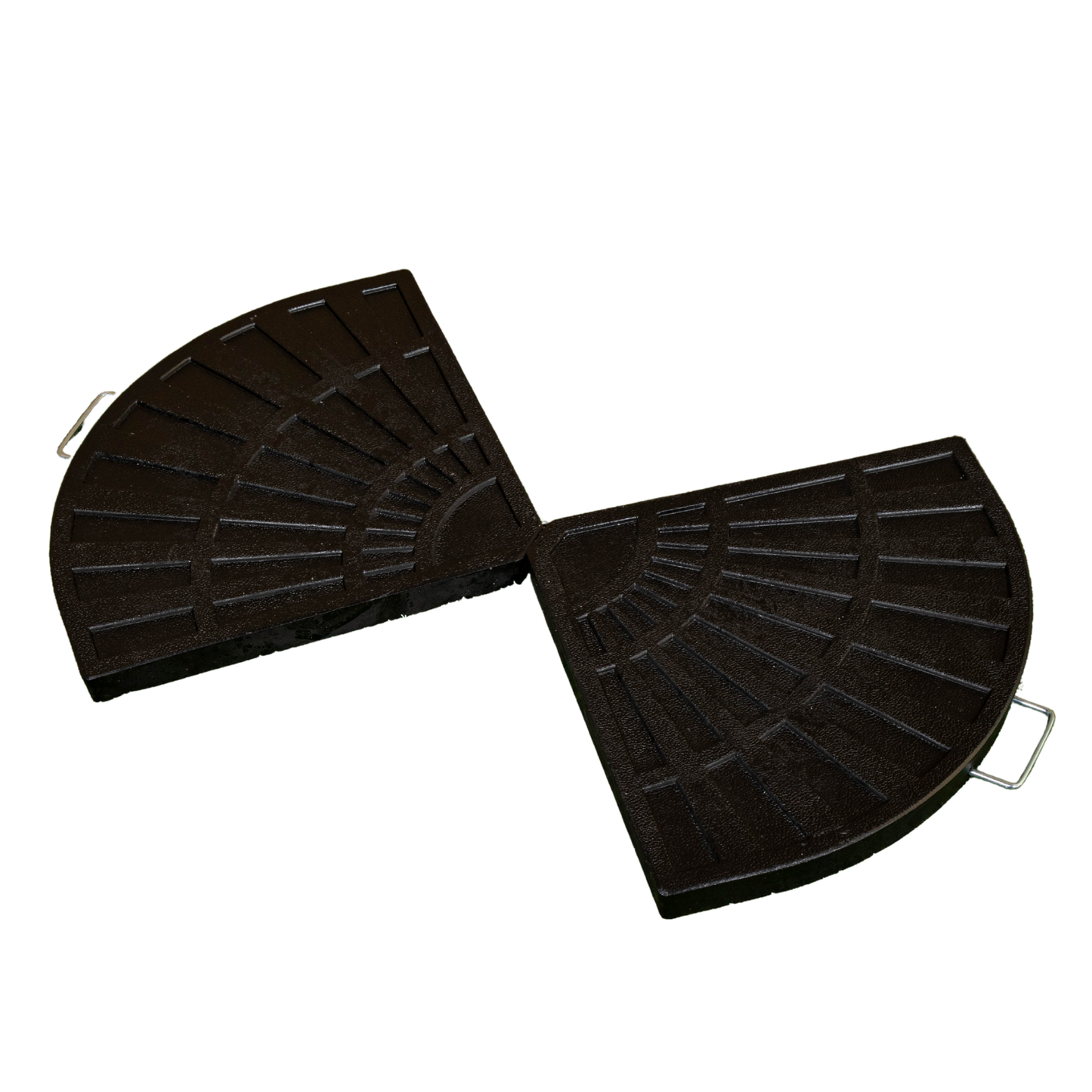 2 Piece 14kg Black Hanging Banana Cantilever Garden Parasol Base Weights