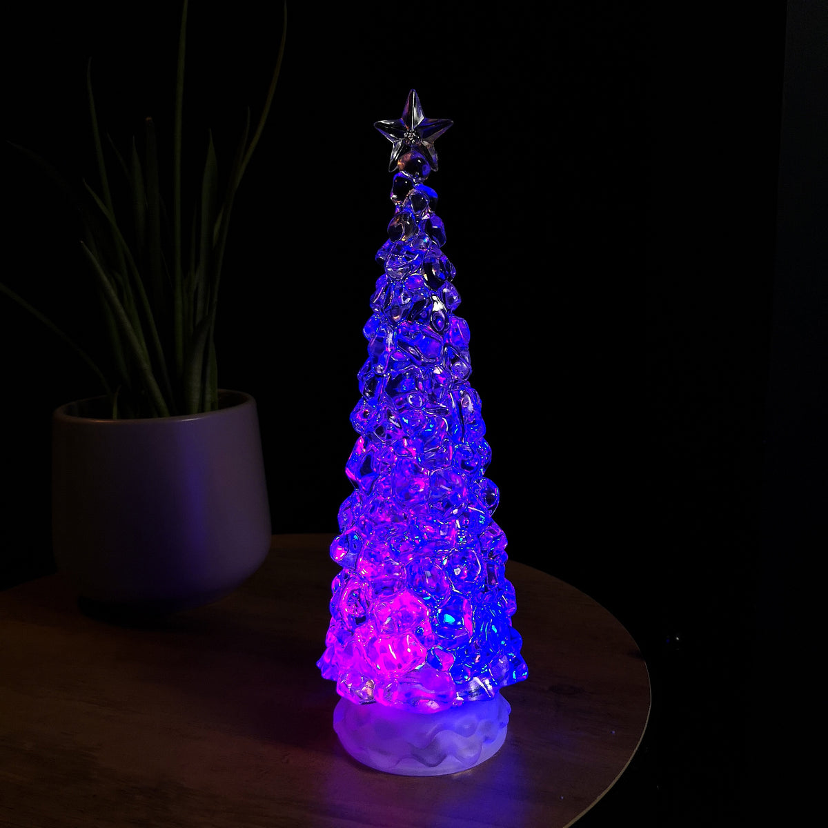 30cm LED Water Spinner Christmas Tree With Colour Changing LEDs