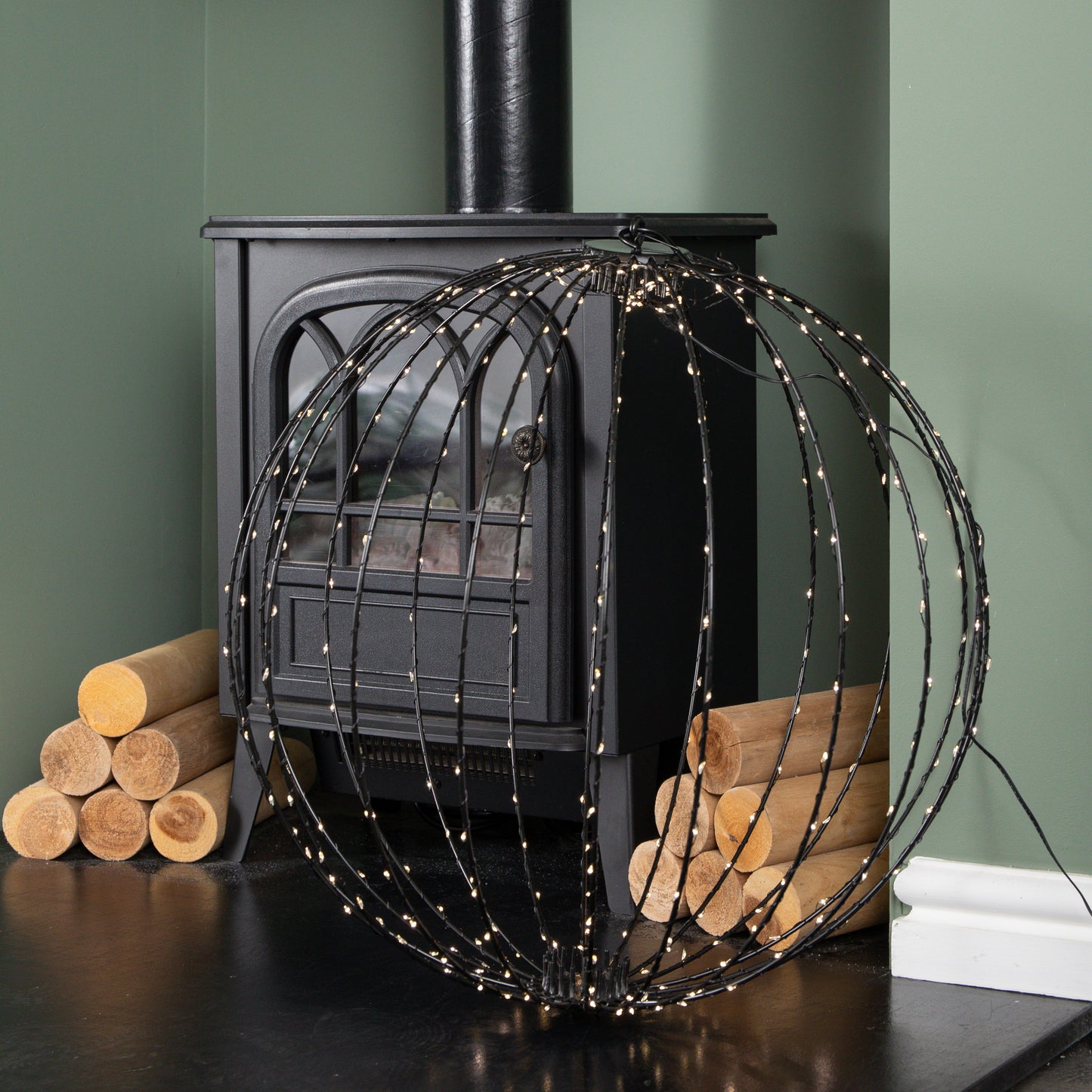 50cm Light up Christmas Twinkle Orb with 360 Warm White LEDs