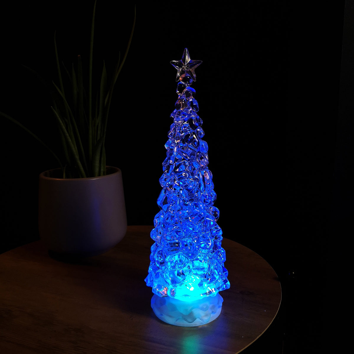 30cm LED Water Spinner Christmas Tree With Colour Changing LEDs