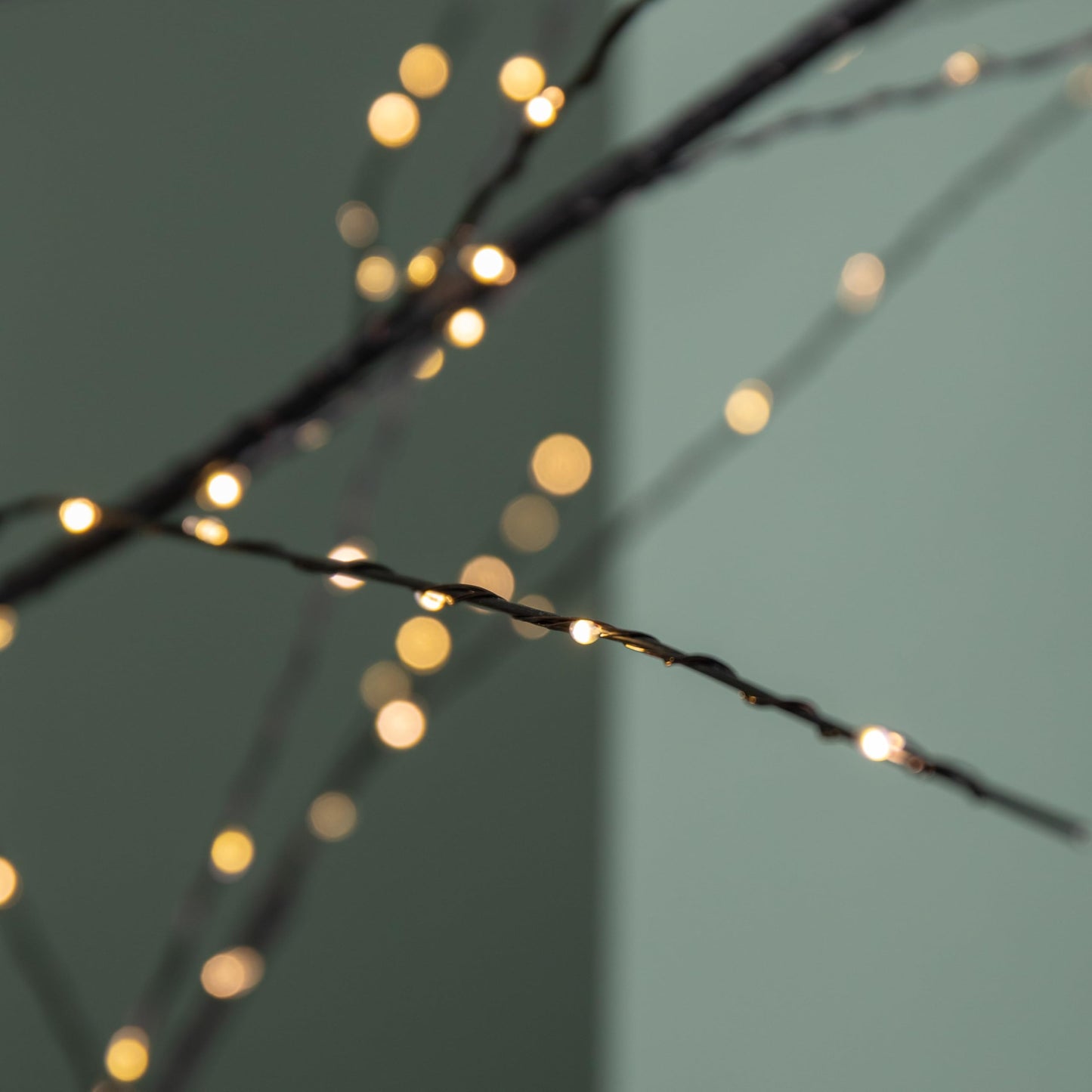 Factory Seconds: 4ft (1.2m) Tall Light up Black Micro Dot Christmas Tree with 400 Warm White LEDs and Remote Control