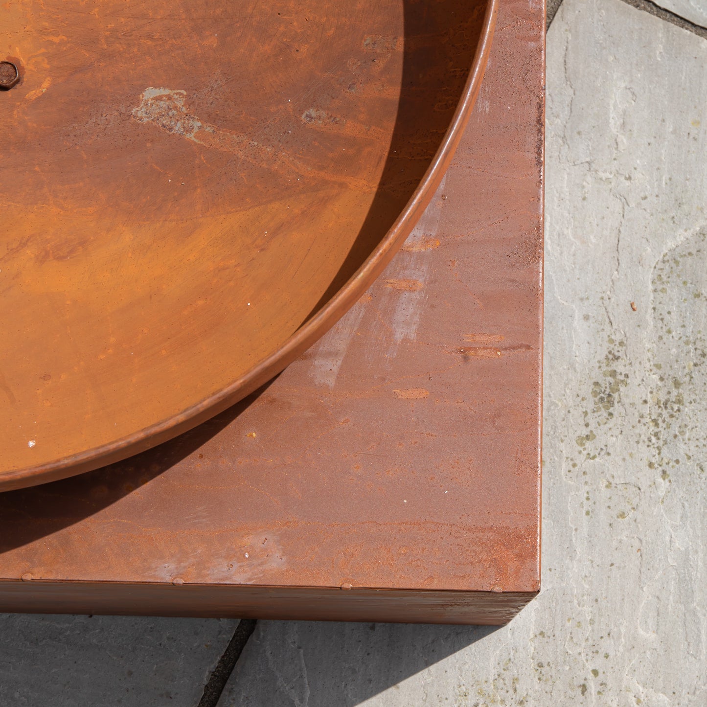 37cm Tierra Outdoor Steel Firebowl and Log Store