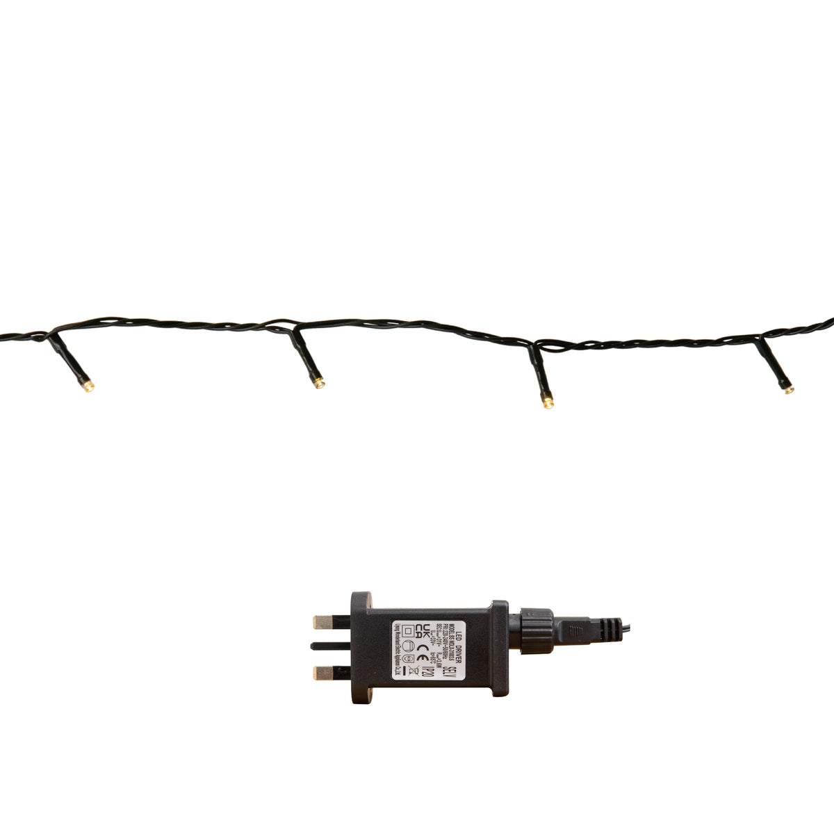 20m 200 LED Multi-Action Christmas String Lights in Warm White